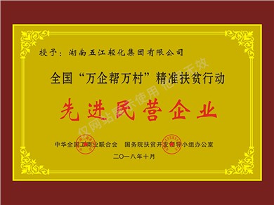 企業(yè)“萬企幫萬村”精準(zhǔn)扶貧行動(dòng)先進(jìn)民營企業(yè)（2018年）